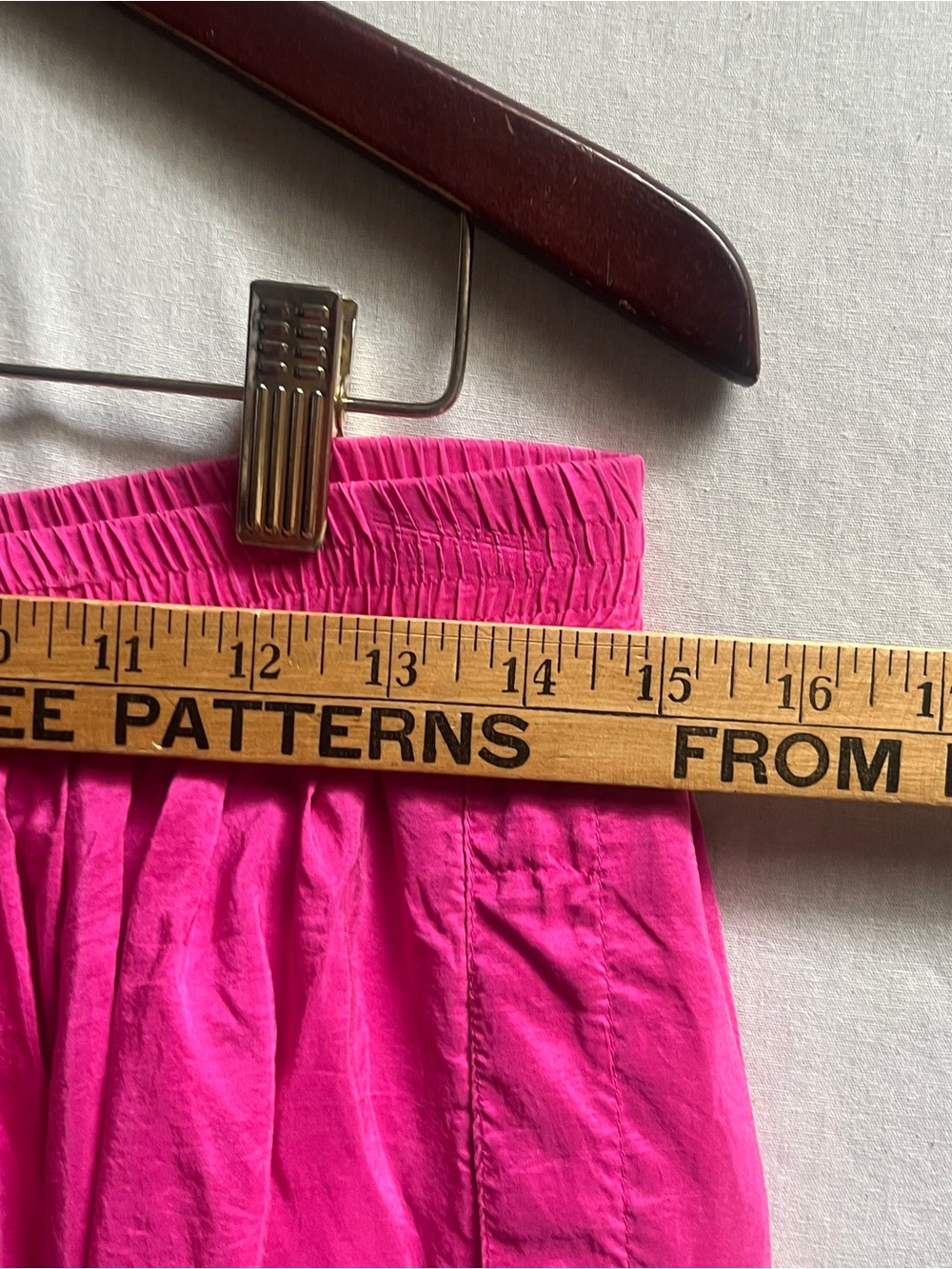 Vintage Lβultima 100% Silk Hot Pink A Line Midi Skirt Womens 10 - Picture 3 of 7